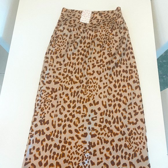 CHEETAH MAXI SKIRT - Free People - Picture 1 of 3
